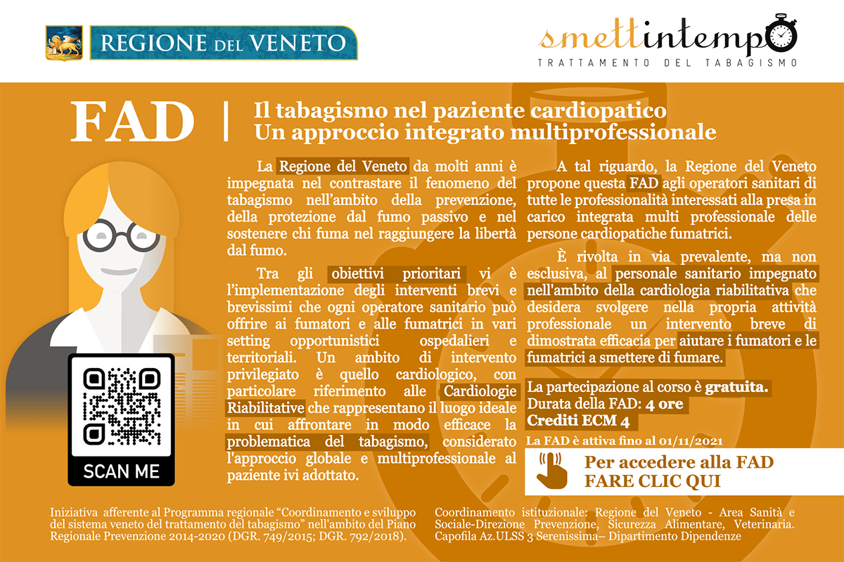 Smettintempo FAD - Il tabagismo nel paziente cardiopatico